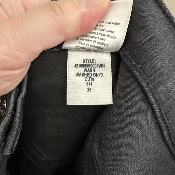 VERONICA BEARD jeans debbie ankle skinny high rise button fly washed onyx 25 - Picture 12 of 12